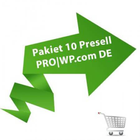 Pakiet 10 Presell PRO | Wordpress.com DE